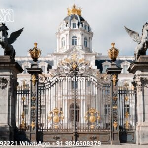 Slide Gate Design For House, Veranda Gate Design Iron Gate Stock Photos And Images