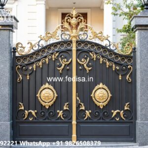 Steel Gate Ka Design, Sliding Gate Design 2026 Iron Gate Stock Photos And Images
