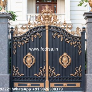 Compound Gate Simple Design, Iron Main Gate Colour Iron Gate Stock Photos And Images