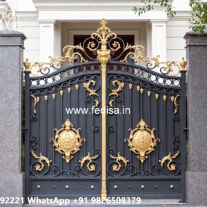 Modern Main Gate Design 2082, Gate Design Catalogue Iron Gate Stock Photos And Images