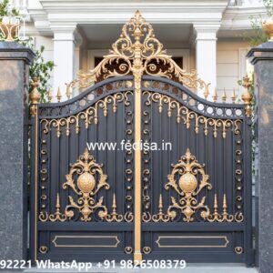 Slide Gate Design For House, Single Grill Gate Design Iron Gate Stock Photos And Images