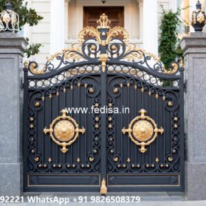 Modern Front Gate, House Compound Gate Iron Gate Stock Photos And Images
