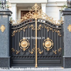 Iron Gate Colour Design, Indian Home Gate Design Iron Gate Stock Photos And Images