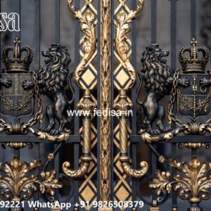 Slide Gate Design For House, Cnc Cutting Design For Gate Iron Gate Stock Photos And Images