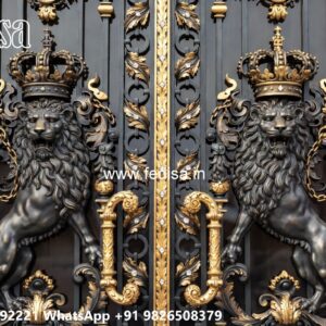 Steel Gate Ka Design, Gate Design Simple Home Iron Gate Stock Photos And Images