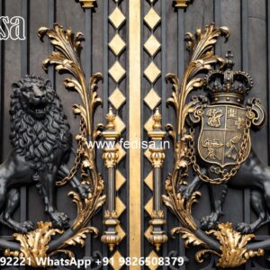 Gate Upper Design, Steel Small Gate Design Iron Gate Stock Photos And Images