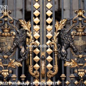 Modern Front Gate, Service Gate Design Iron Gate Stock Photos And Images