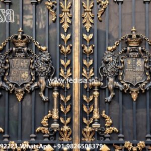 Modern Main Gate Design 2088, Large Gate Design Iron Gate Stock Photos And Images