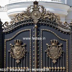 Iron Gate Colour Design, 9 Feet Main Gate Design Iron Gate Stock Photos And Images