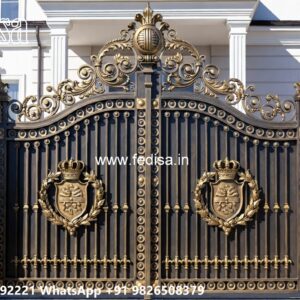 Steel Gate Ka Design, Simple Main Gate Design For Home Iron Gate Stock Photos And Images
