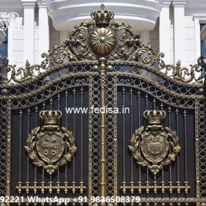 Gate Upper Design, Louver Gate Design Iron Gate Stock Photos And Images