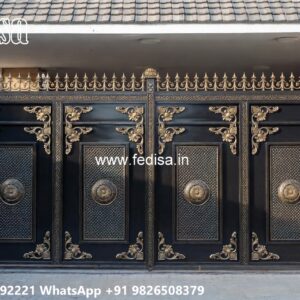 Slide Gate Design For House, Metal Sheet Gate Design Iron Gate Stock Photos And Images