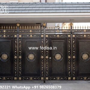 Compound Gate Price, Gate Pole Design Iron Gate Stock Photos And Images