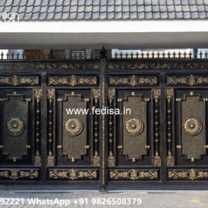 Modern Front Gate, Compound Grill Gate Design Iron Gate Stock Photos And Images