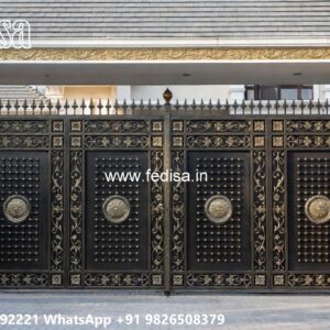 Iron Gate Colour Design, Front Door Security Gate Designs Iron Gate Stock Photos And Images