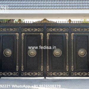 Slide Gate Design For House, Hollow Pipe Gate Design Iron Gate Stock Photos And Images
