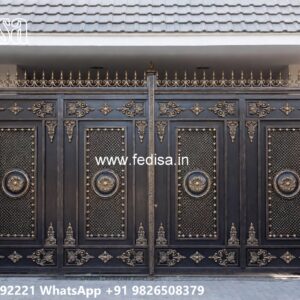 Iron Gate Design For Main Gate, Modern Gate Design For Small House Iron Gate Stock Photos And Images