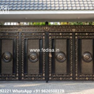 Iron Gate Colour Design, Decorative Laser Cutting Gate Design Iron Gate Stock Photos And Images