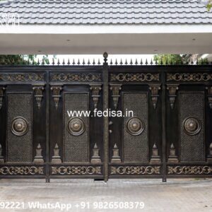 Slide Gate Design For House, Small Front Gate Design Iron Gate Stock Photos And Images