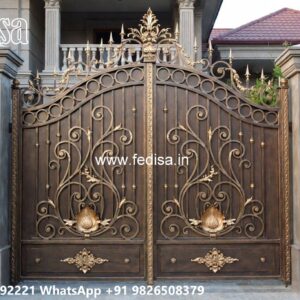 Iron Gate Design For Main Gate, Gi Square Pipe Gate Design Iron Gate Stock Photos And Images