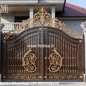 Compound Gate Simple Design, Design For Gate In The House Iron Gate Stock Photos And Images