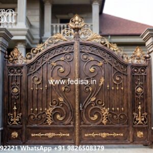 Iron Gate Colour Design, Small Sliding Gate Design Iron Gate Stock Photos And Images