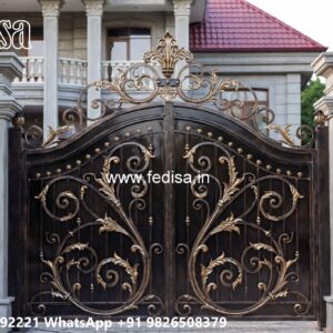 Steel Gate Ka Design, Gi Main Gate Design Iron Gate Stock Photos And Images