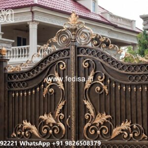 Compound Gate Simple Design, Gate Best Colour Iron Gate Stock Photos And Images