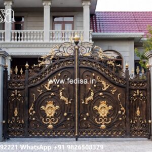 Gate Upper Design, Folding Grill Gate Iron Gate Stock Photos And Images