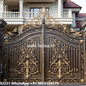 Compound Gate Price, Metal Sliding Gate Design Iron Gate Stock Photos And Images