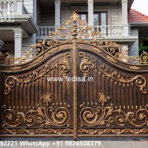 Modern Main Gate Design 2110, Maharaja Steel Gate Design Catalogue Iron Gate Stock Photos And Images