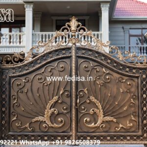 Traditional Gate Design, Main Gate Entry Design Iron Gate Stock Photos And Images
