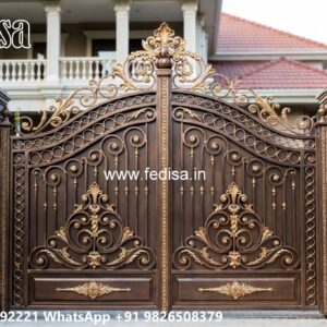 Steel Gate Ka Design, Fancy Gates For Home Iron Gate Stock Photos And Images