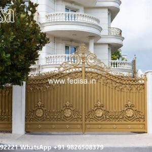 Gate Upper Design, Wood Gate Construction Iron Gate Stock Photos And Images
