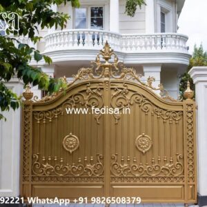 Slide Gate Design For House, Steel Gate Design 4 Feet Iron Gate Stock Photos And Images