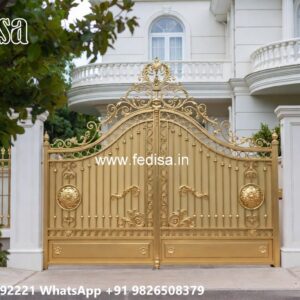 Iron Gate Design For Main Gate, Concrete Main Gate Design Iron Gate Stock Photos And Images