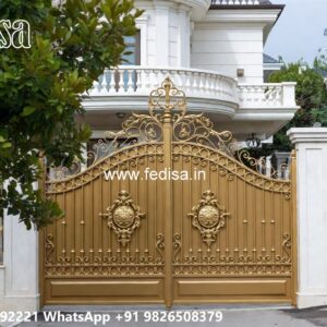 Modern Main Gate Design 2117, Simple Folding Gate Design Iron Gate Stock Photos And Images