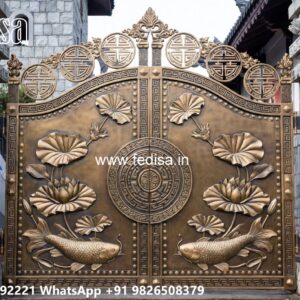 Steel Gate Ka Design, Iron Plate Gate Design Iron Gate Stock Photos And Images