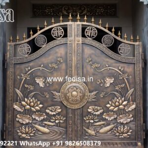 Steel Gate Ka Design, Front Compound Gate Design Iron Gate Stock Photos And Images