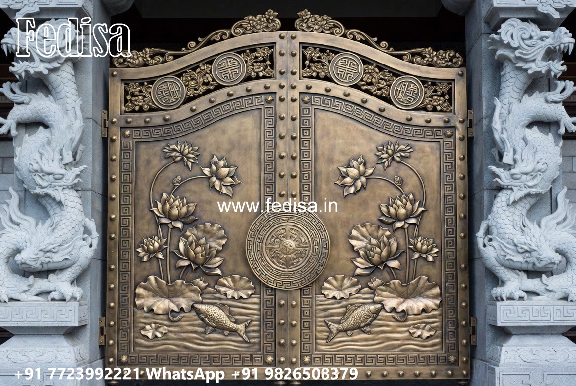 Iron Gate Design For Main Gate, Barrier Gate Design Iron Gate Stock Photos And Images