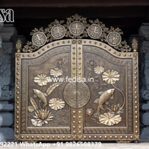 Steel Gate Ka Design, Single Gate Grill Design Iron Gate Stock Photos And Images