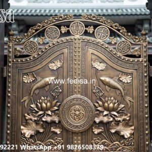 Iron Gate Design For Main Gate, Boundary Wall And Gate Design Iron Gate Stock Photos And Images