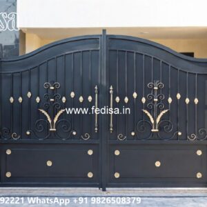 Compound Gate Simple Design, Luxury Main Gate Design Iron Gate Stock Photos And Images