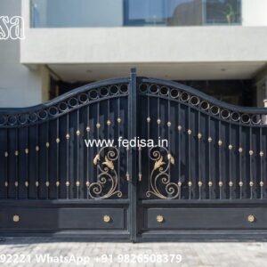 Iron Gate Colour Design, Fence Wall Gate Design Iron Gate Stock Photos And Images