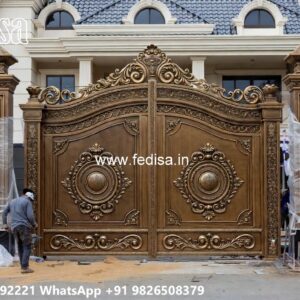 Traditional Gate Design, Gate Design Iron Sheet Iron Gate Stock Photos And Images