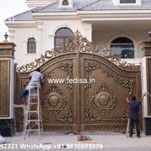 Traditional Gate Design, Wood Gate Frame Design Iron Gate Stock Photos And Images