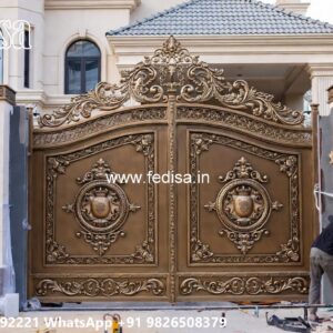 Modern Main Gate Design 2134, 14 Feet Gate Design Iron Gate Stock Photos And Images