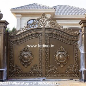 Steel Gate Ka Design, Remote Gate Design Iron Gate Stock Photos And Images