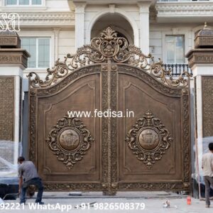 Compound Gate Simple Design, Gate Compound Wall Design Iron Gate Stock Photos And Images