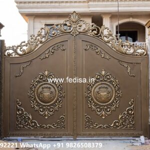 Iron Gate Colour Design, Full Steel Gate Design Iron Gate Stock Photos And Images